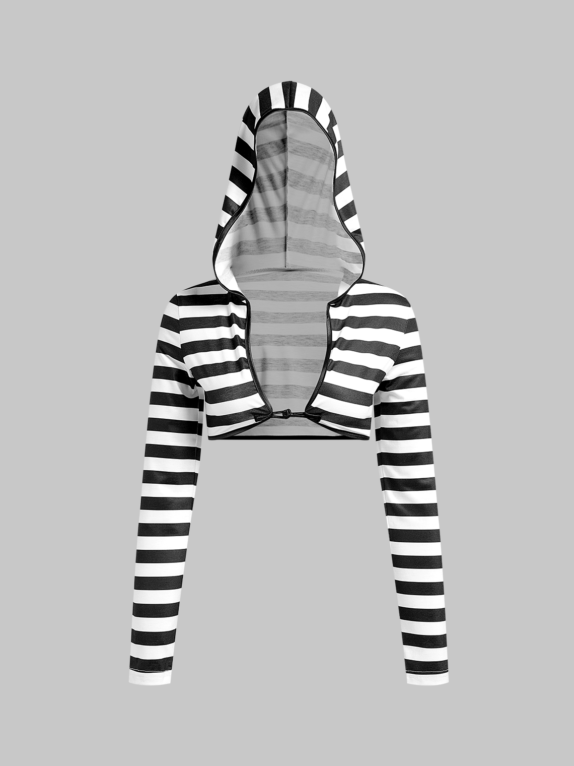 Hooded Striped Long Sleeve T-Shirt