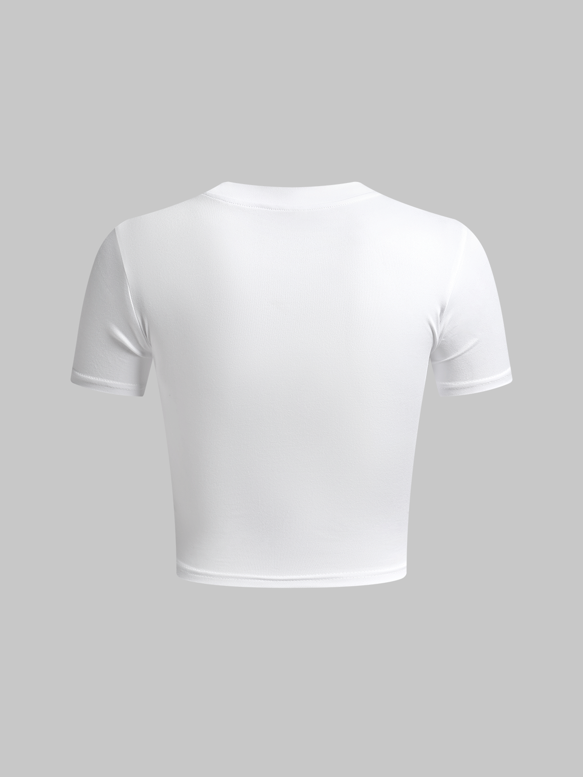 Y2k White Basic Top T-Shirt