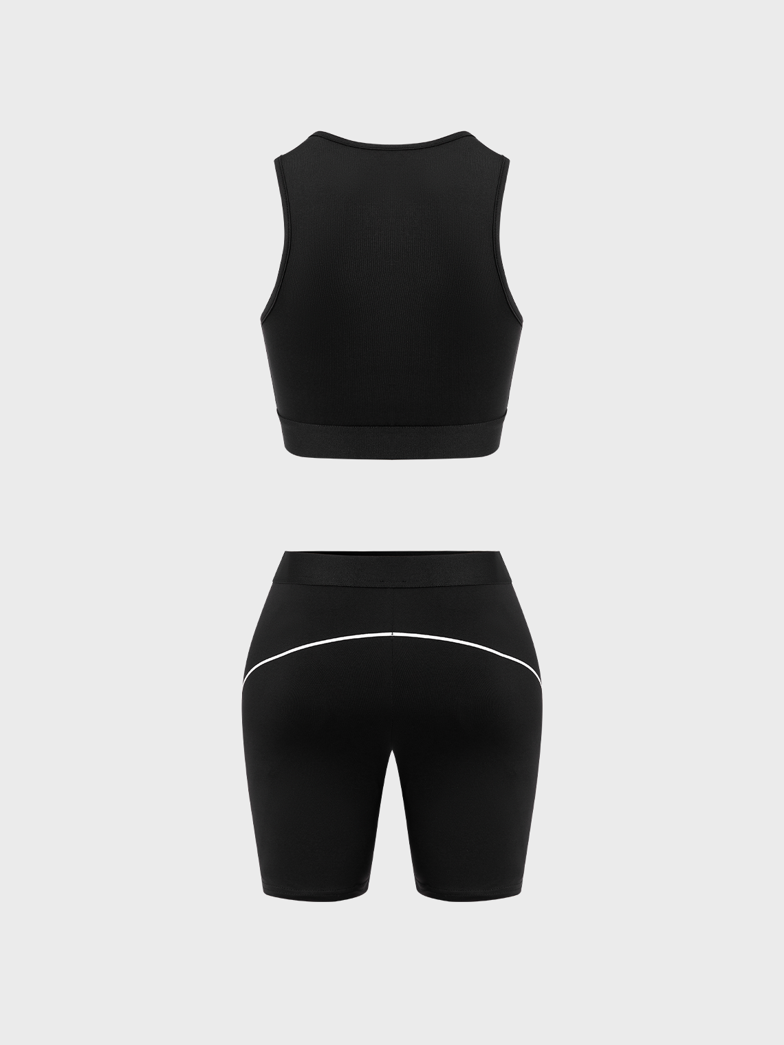 Activewear Street Black Letter Two-Piece Set