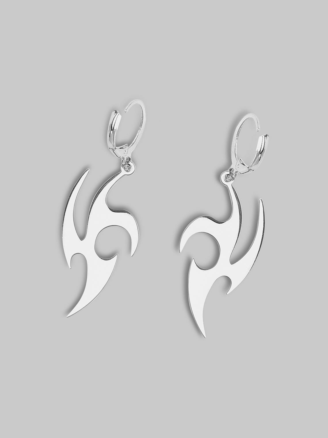 Punk Silver Accessory Earrings