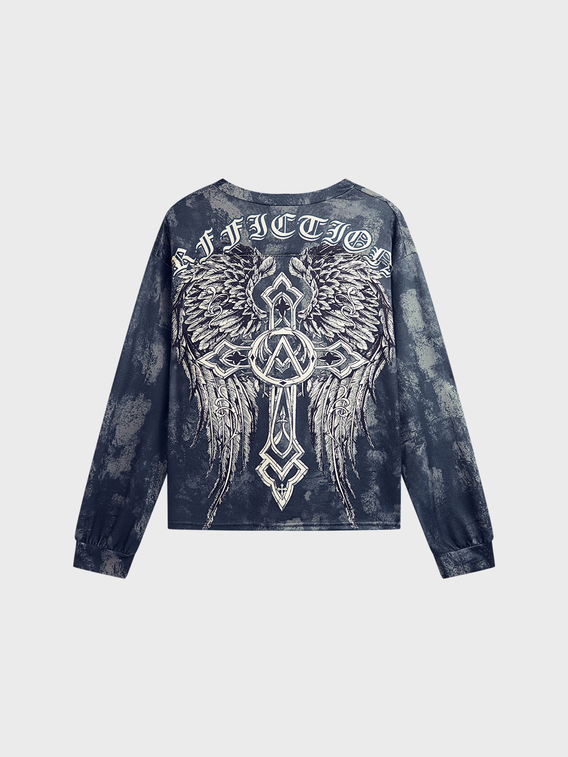 Cross Painting Long Sleeve Sweatshirt