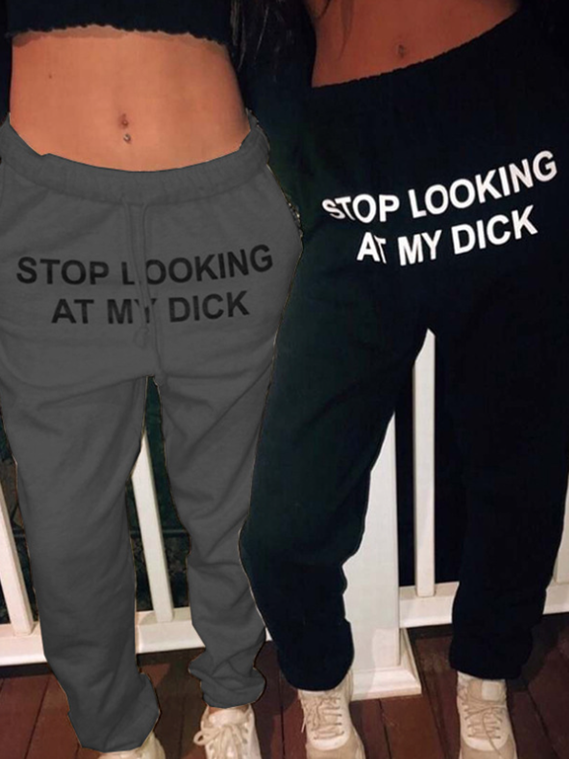 Graphic Text Letters Harem Sweatshirt Pants