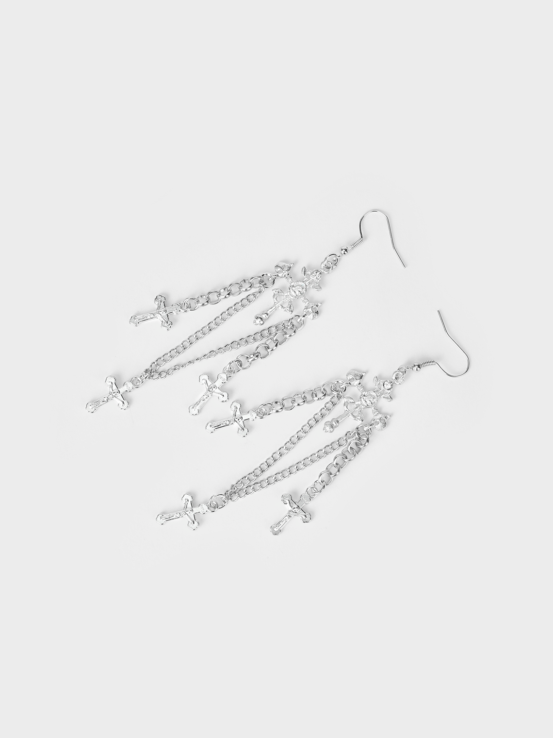 Metal Cross Earrings