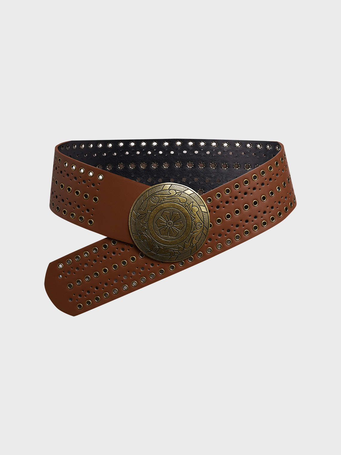 Studs PU Plain Belt