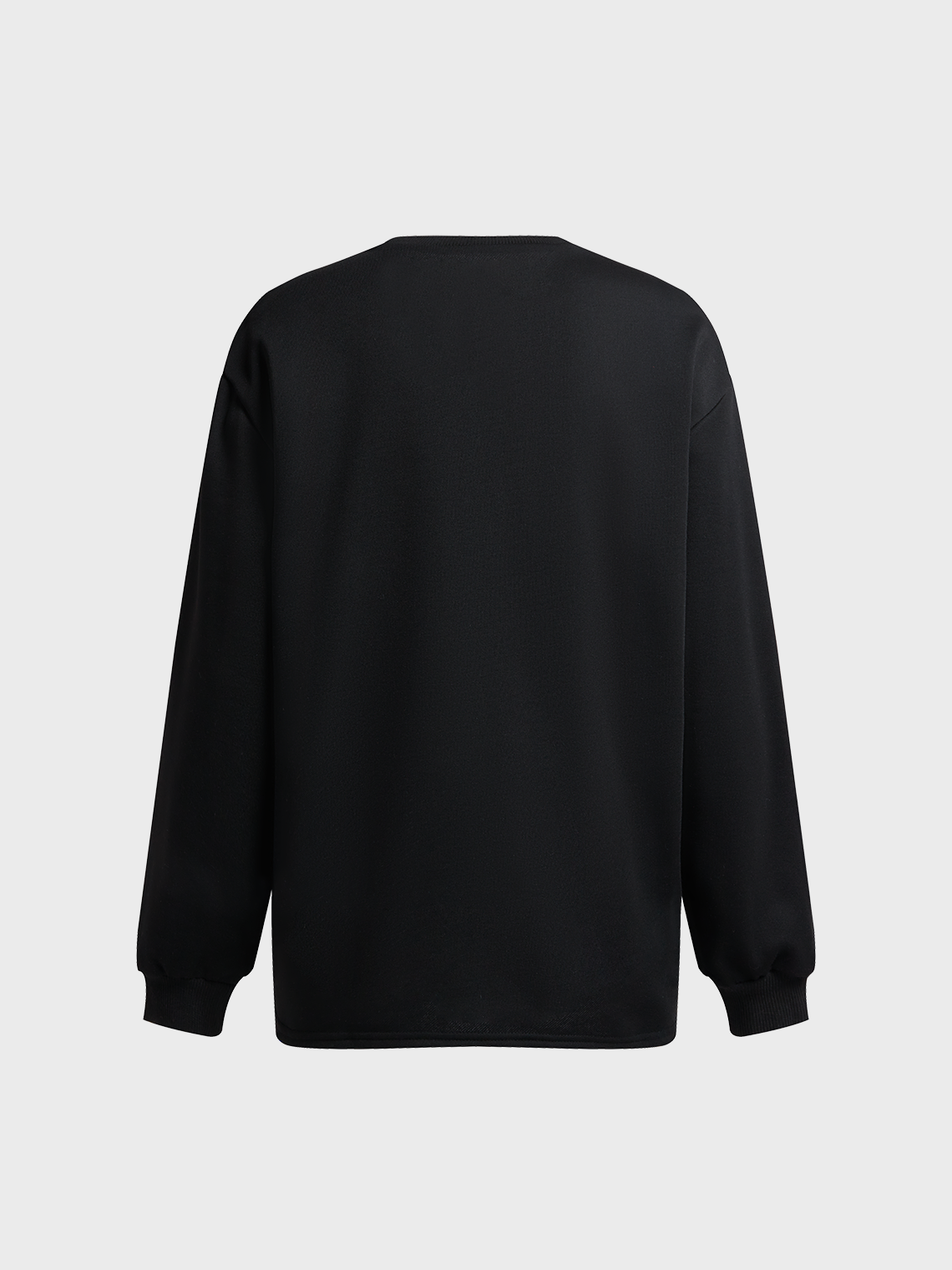 Crew Neck Figure Long Sleeve Sweatshirt