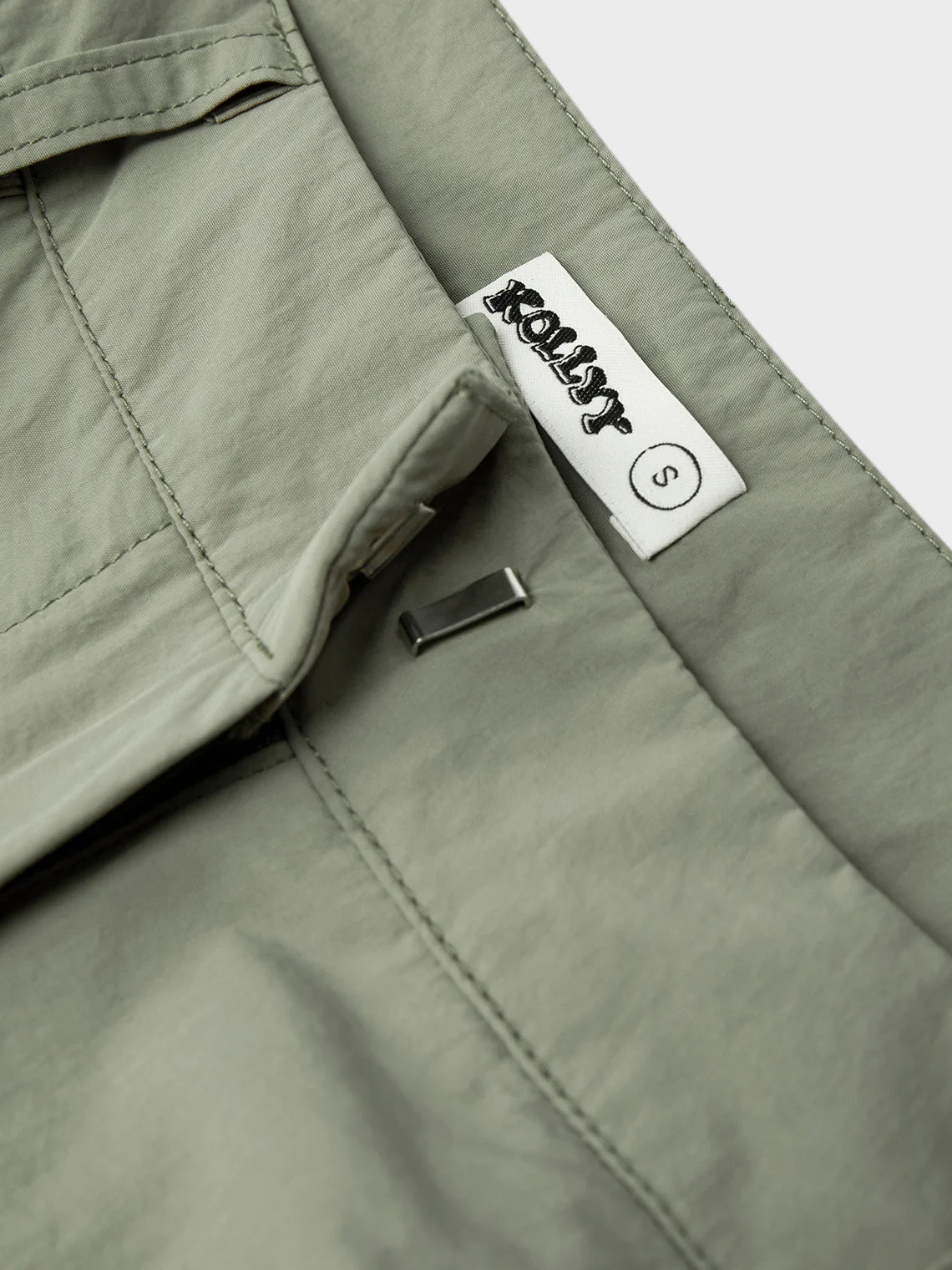 Street Taupe Wrinkled Cargo Bottom Pants