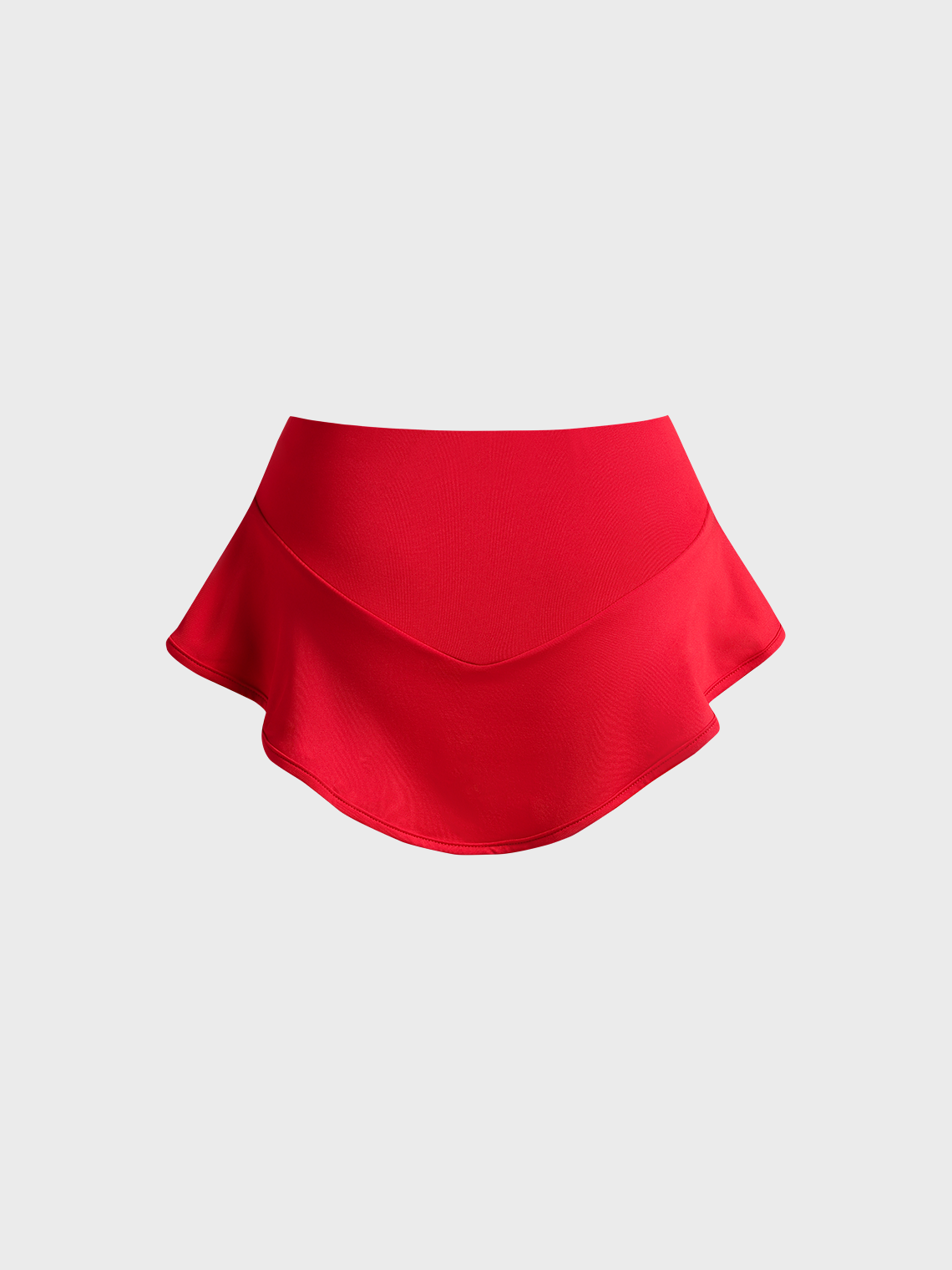 Activewear Party Ruffles Plain Shorts