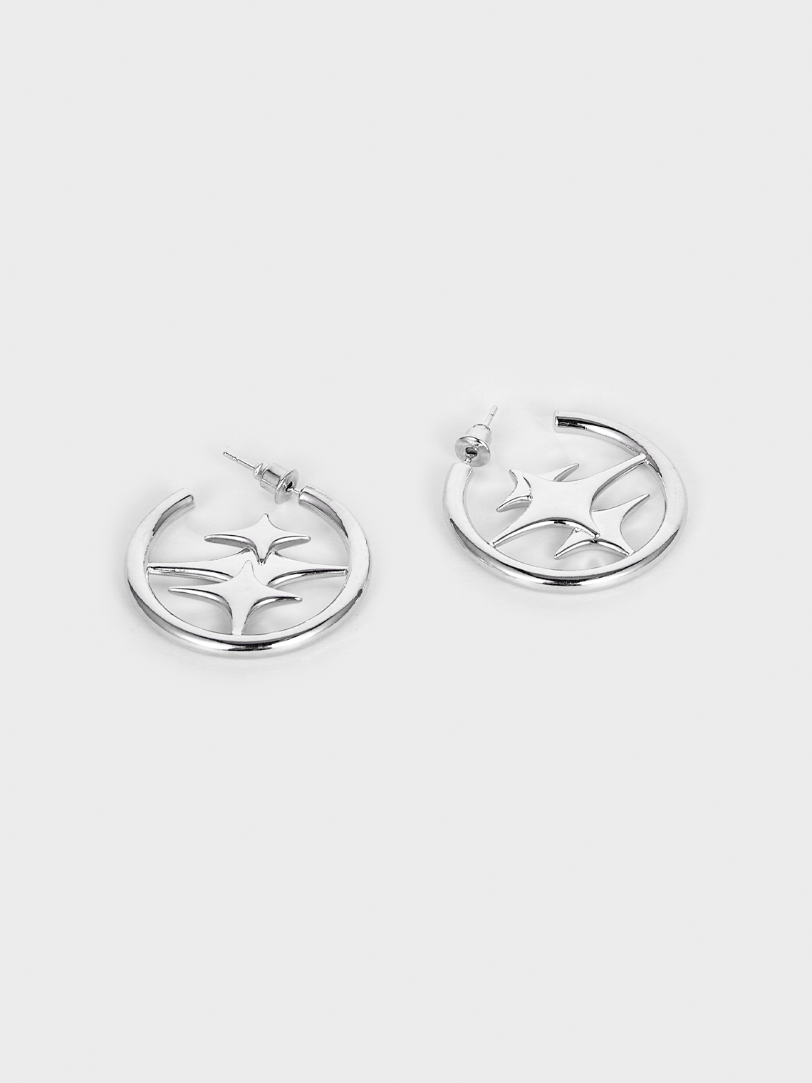 Y2K Silver Accessory Earrings