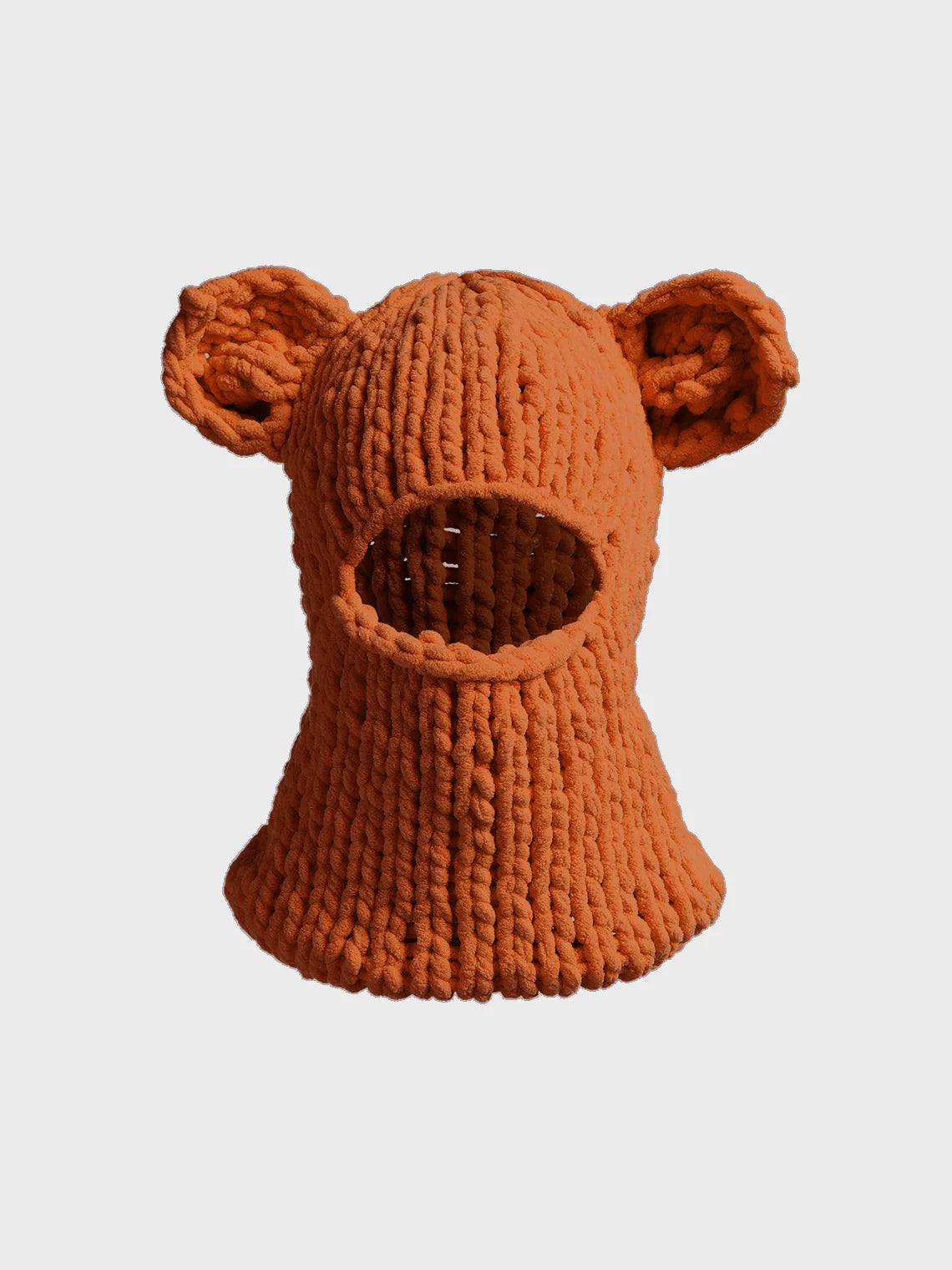 Knitted Plain 3D Ear Turban Hat