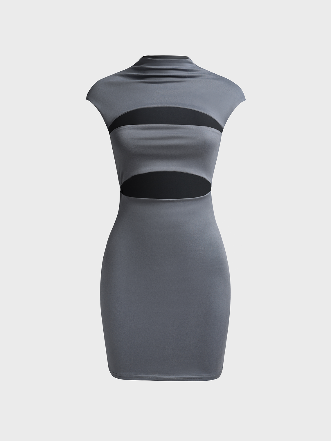 Y2k Gray Cut out Dress Mini Dress