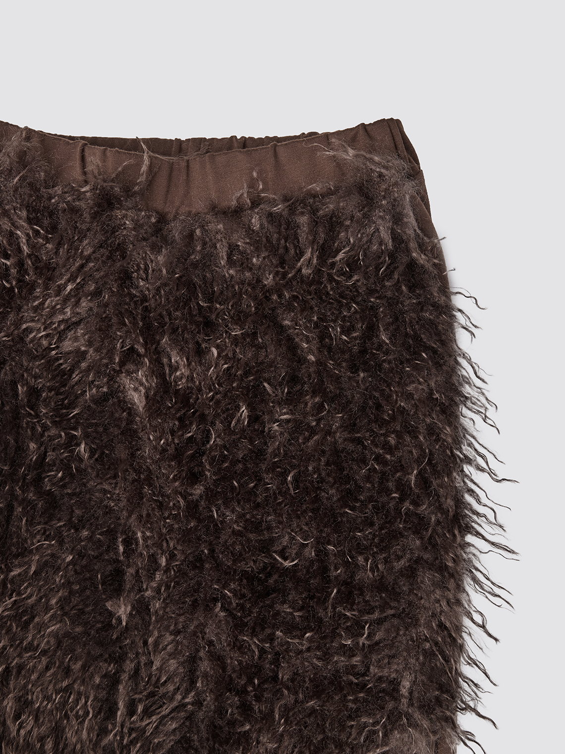 Fuzzy Sherpa Plain Straight Pants