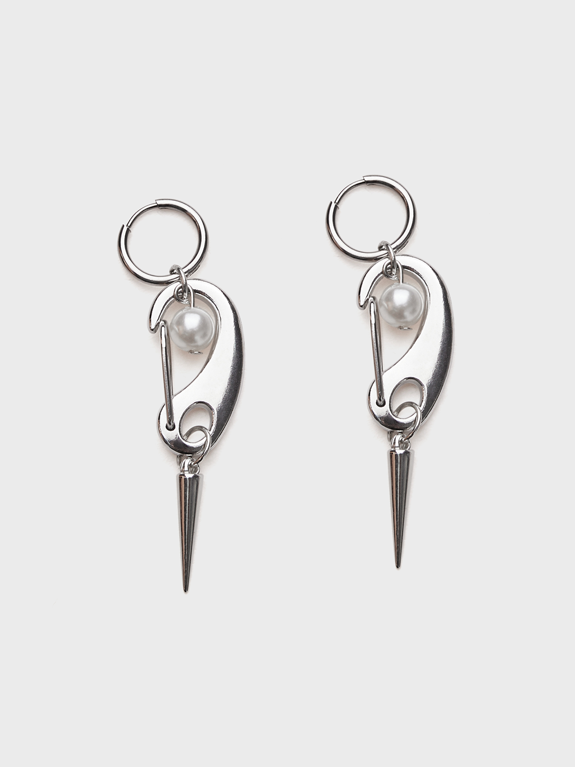 Y2K Silver Accessory Earrings