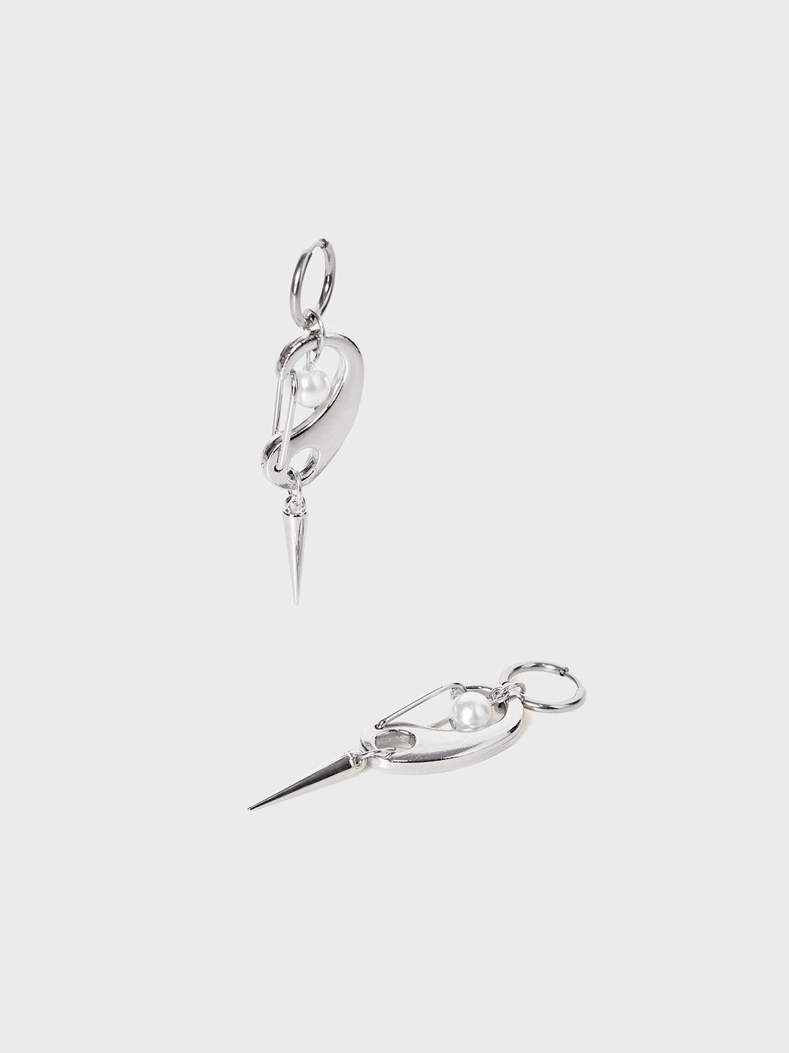 Y2K Silver Accessory Earrings