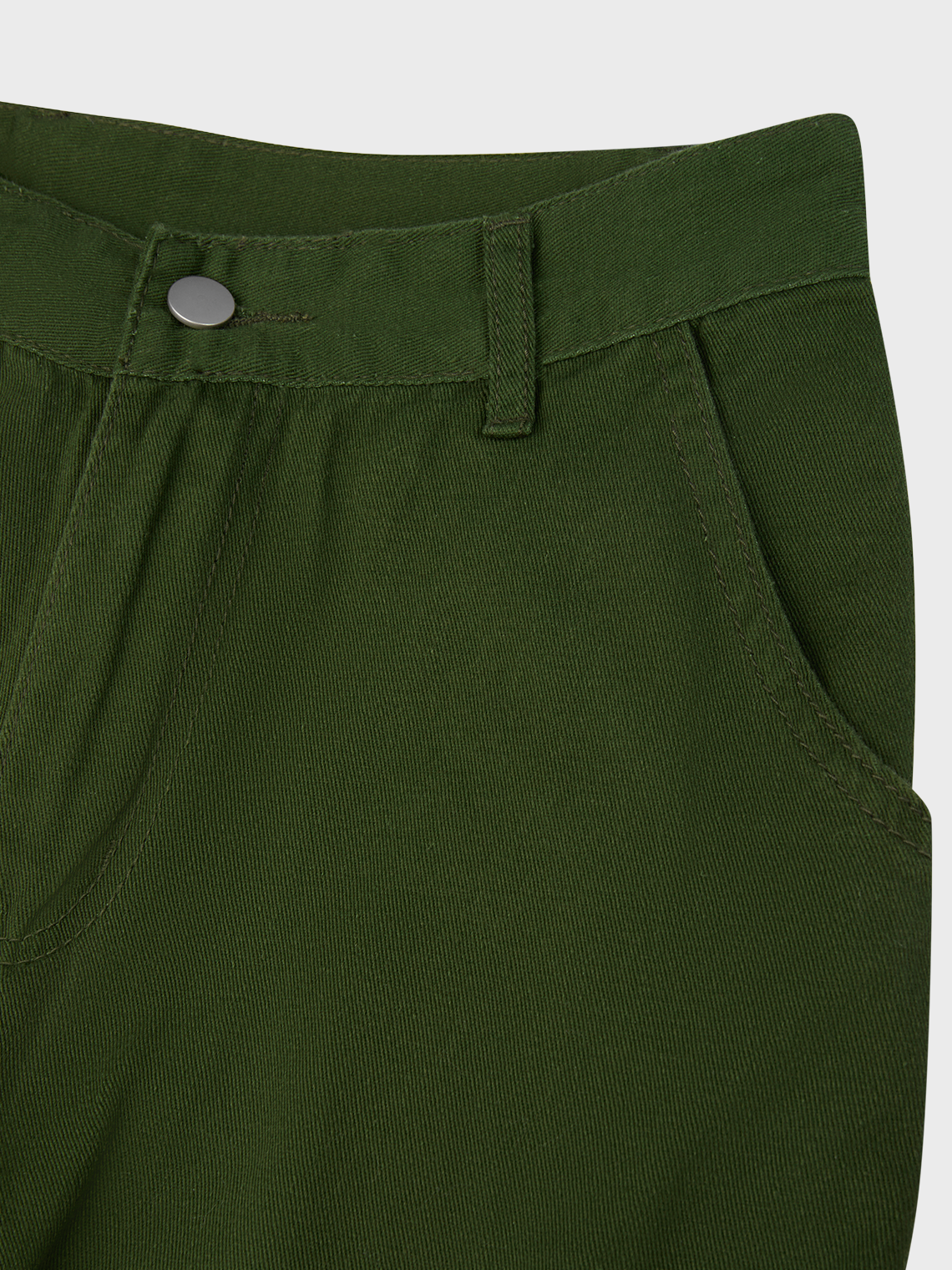 Cotton Plain Straight Cargo Pants