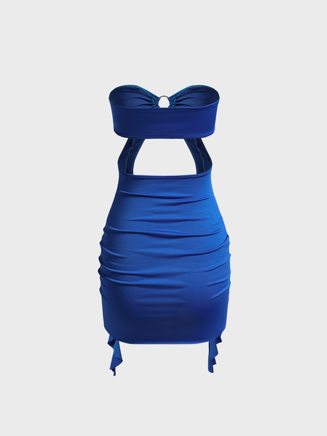 Y2K Strapless Plain Dress