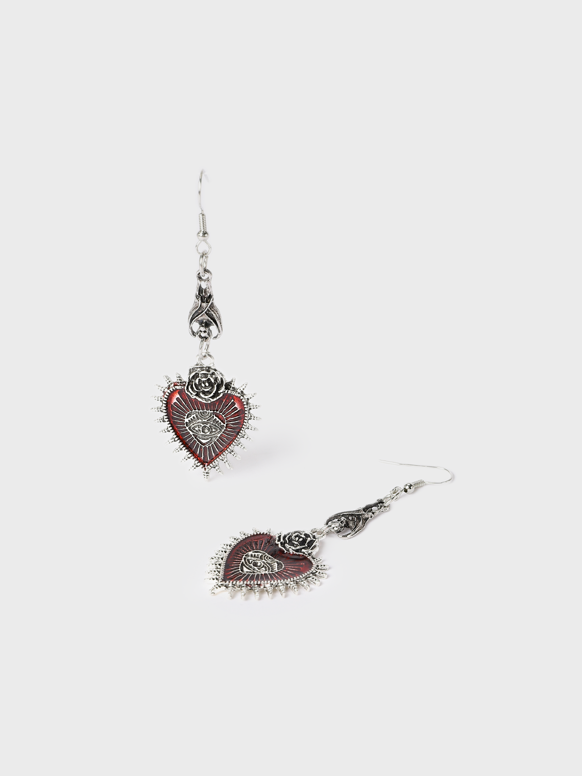 Punk Red Accessory Earrings