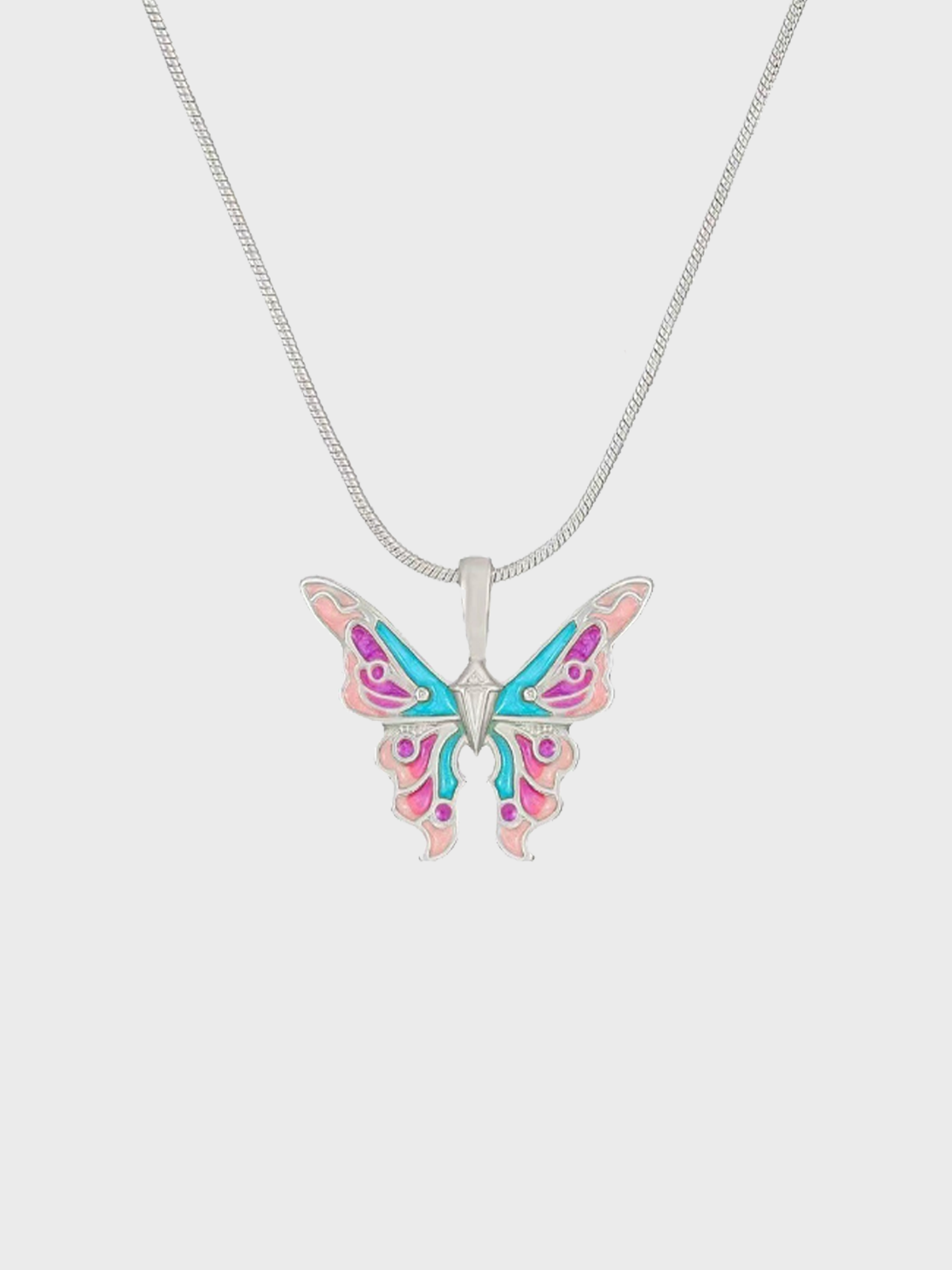 Metal Butterfly Necklace