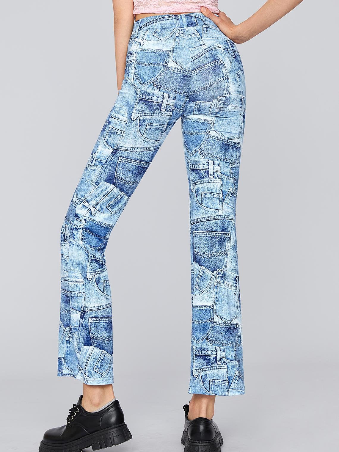 Casual Light Blue Bottom Jeans