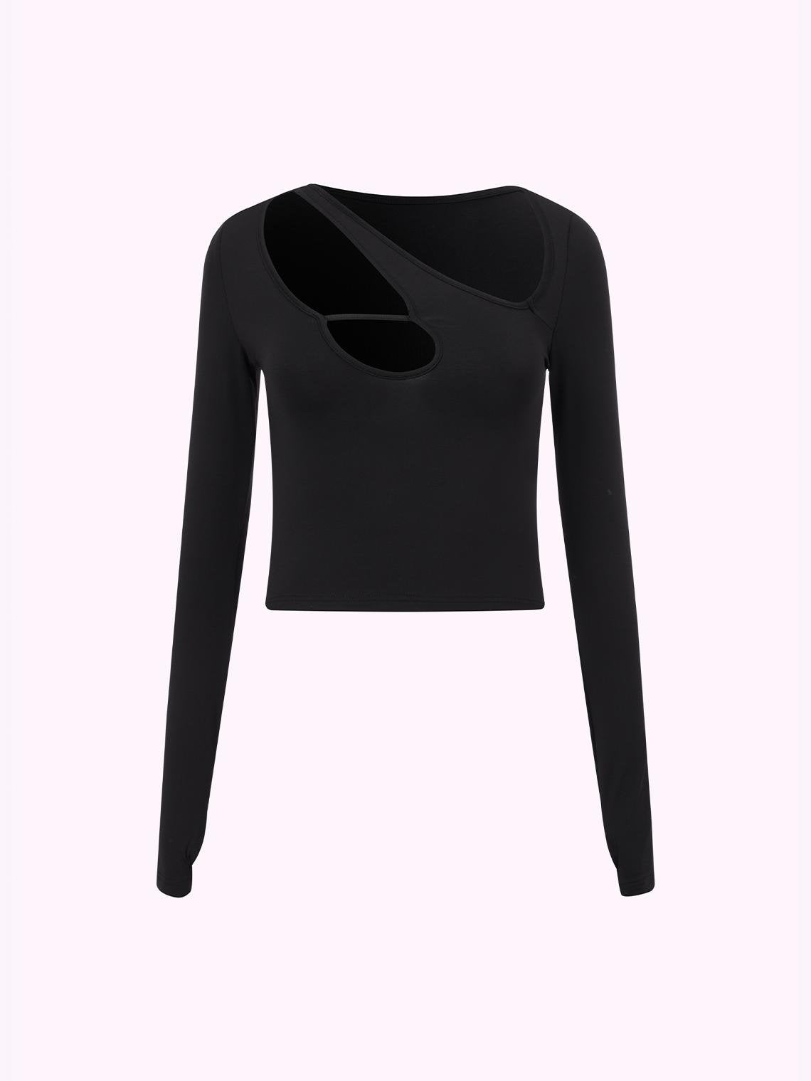 Casual Black Top T-Shirt