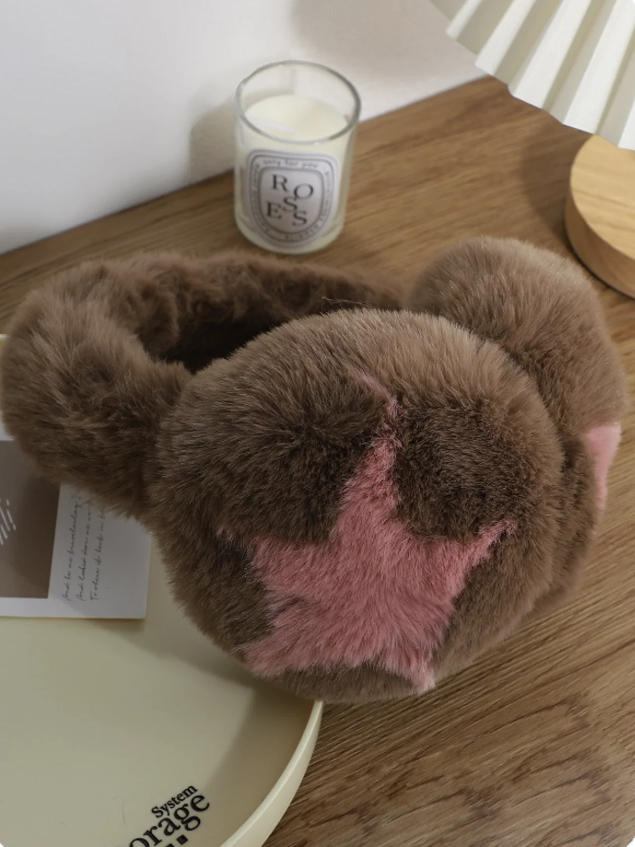 Plush Color Block Earmuff