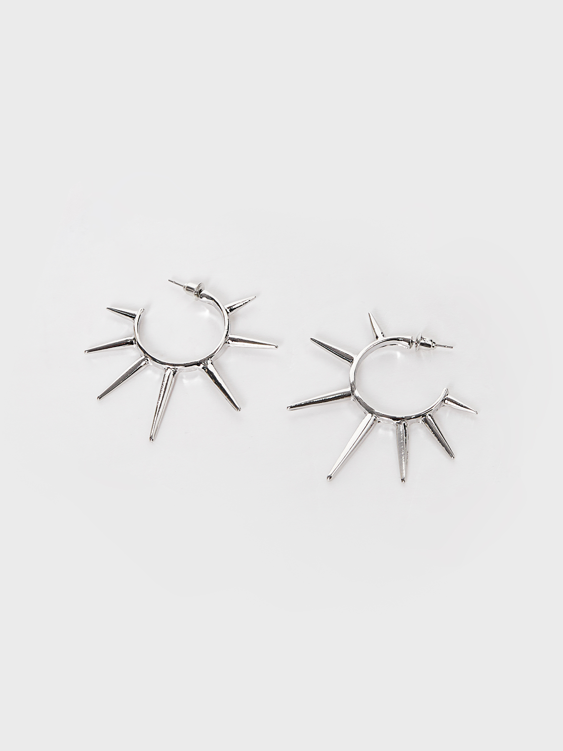 Punk Silver Accessory Earrings