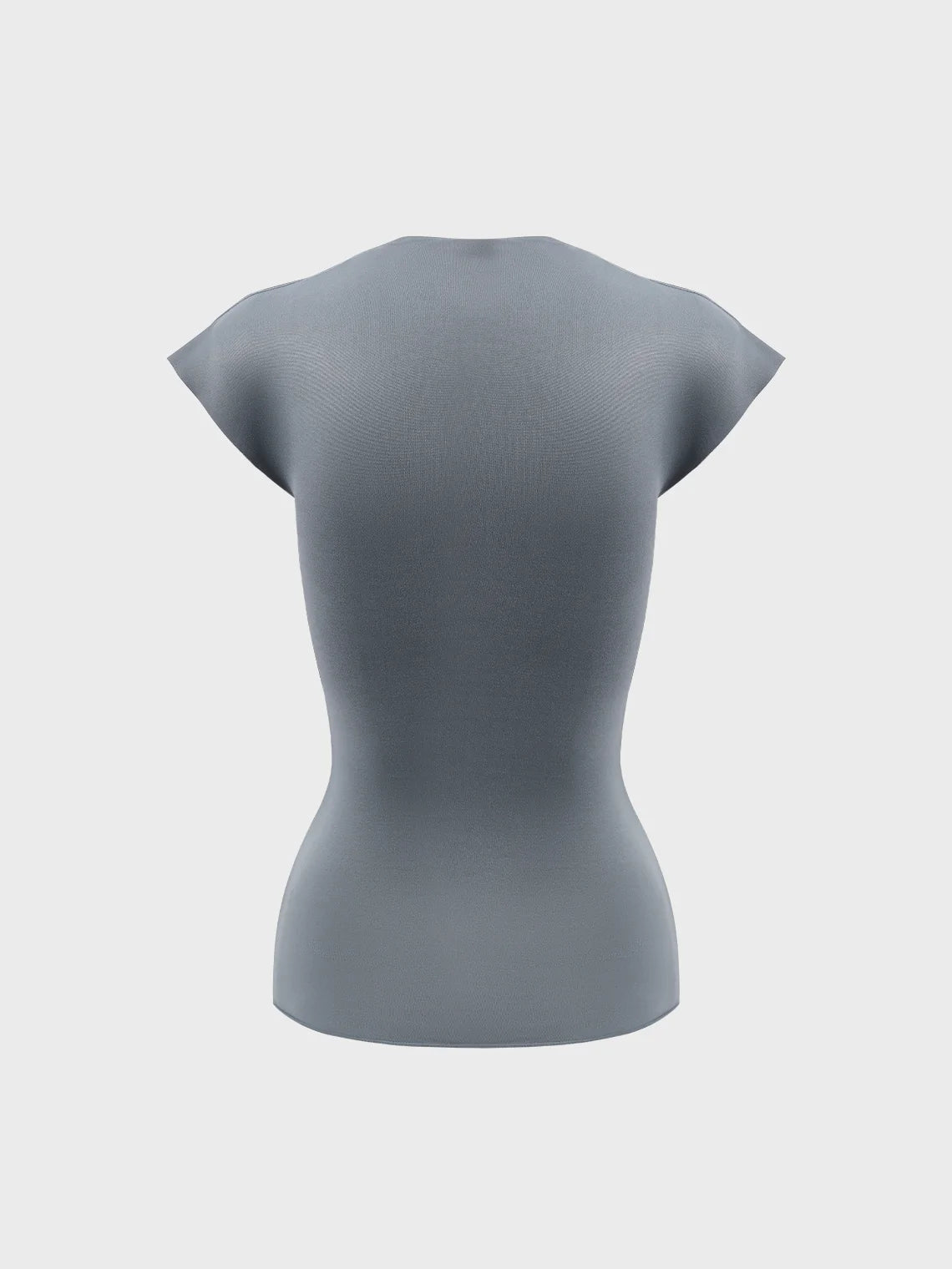 Street Gray Cut Out Top T-Shirt