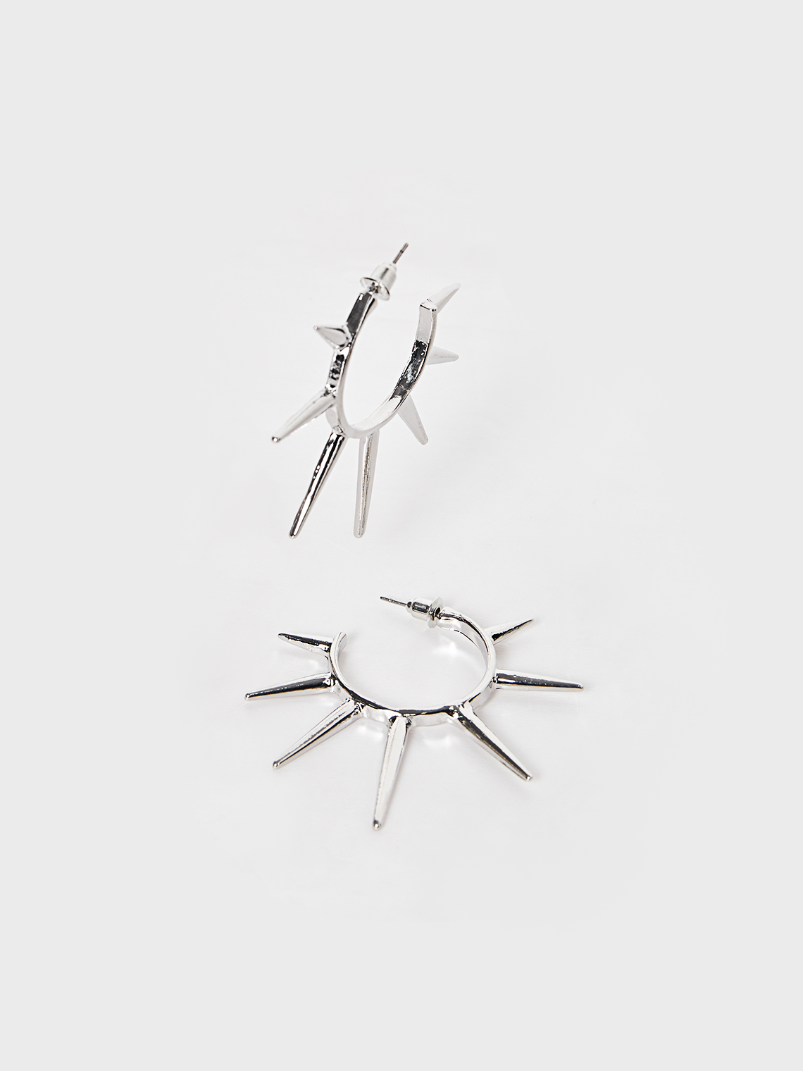 Punk Silver Accessory Earrings