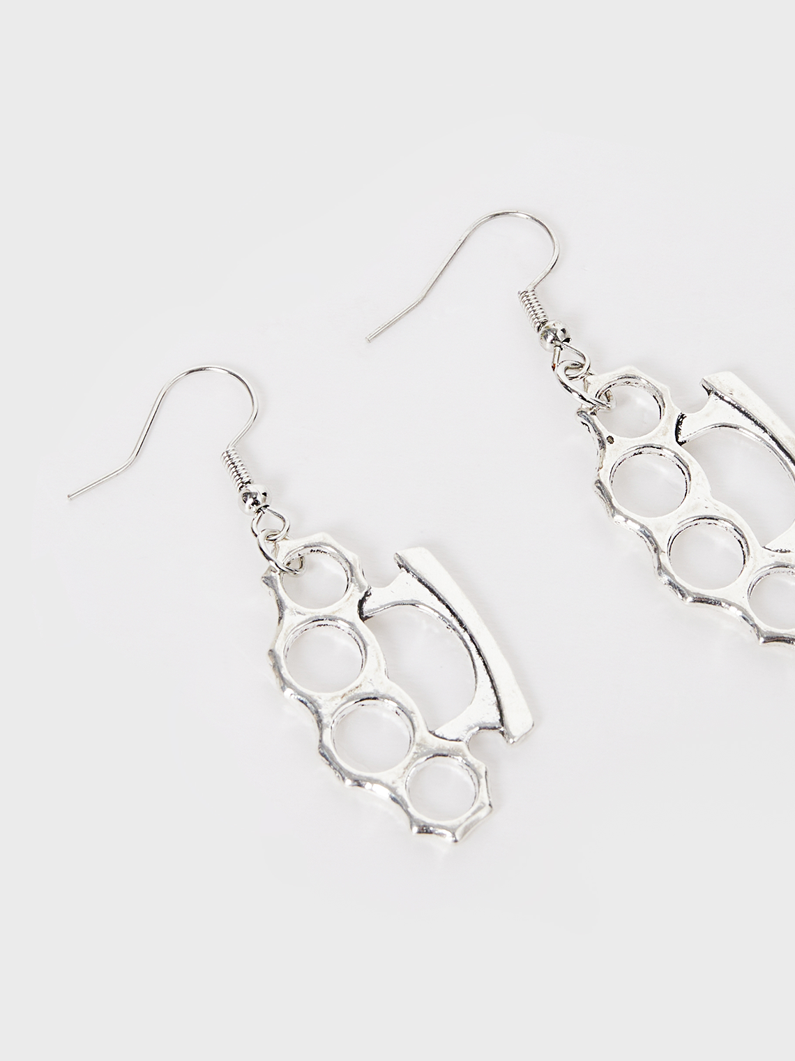 Punk Silver Accessory Earrings