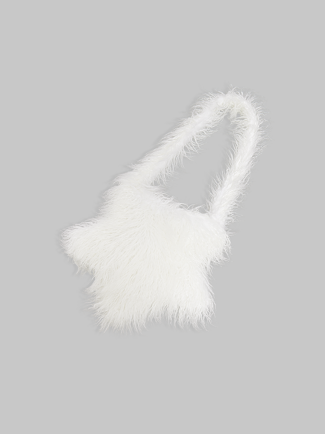 Fuzzy Artificial Fur Star Shoulder Bag