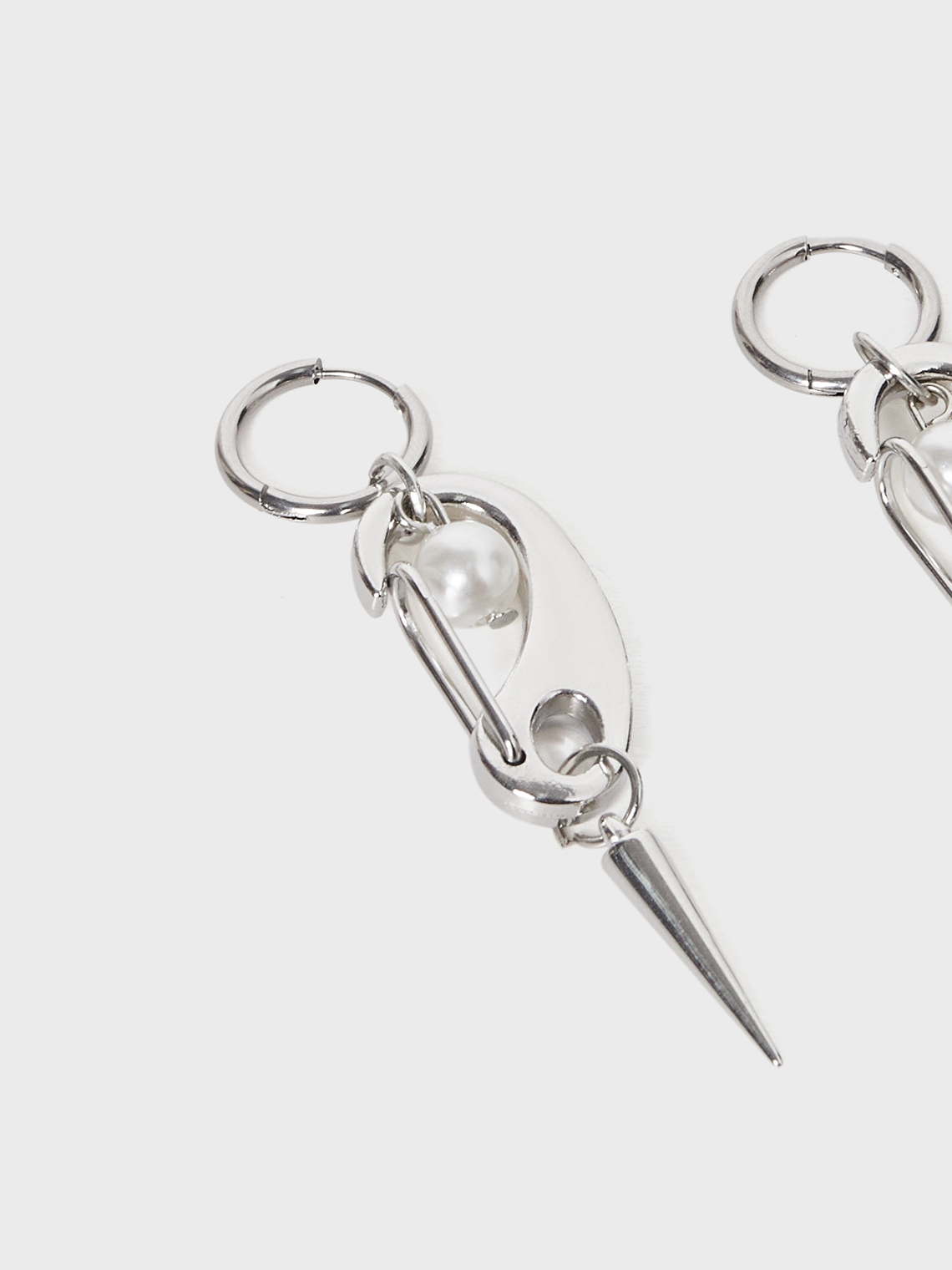 Y2K Silver Accessory Earrings