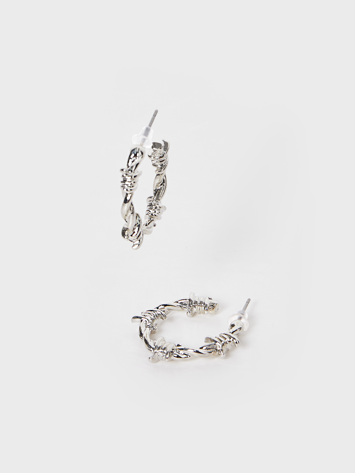 Street Silver Accessory Earrings