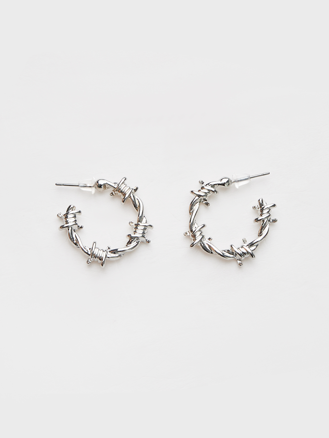 Street Silver Accessory Earrings