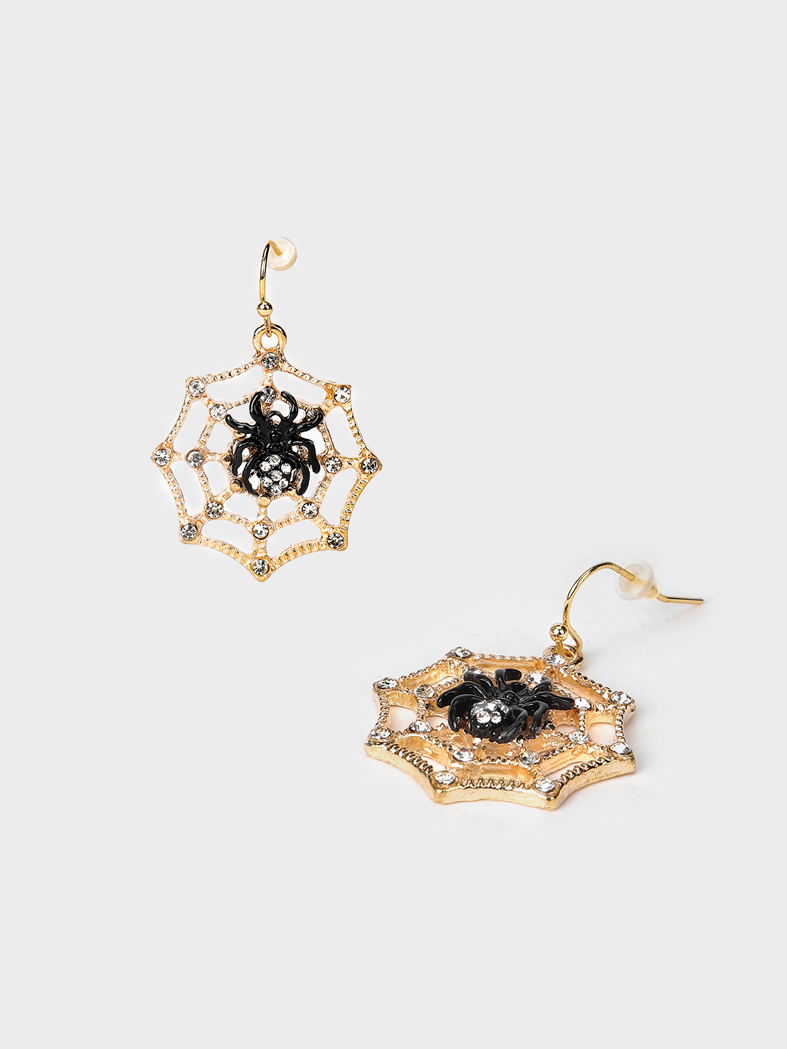 Metal Spider Web Pattern Earrings