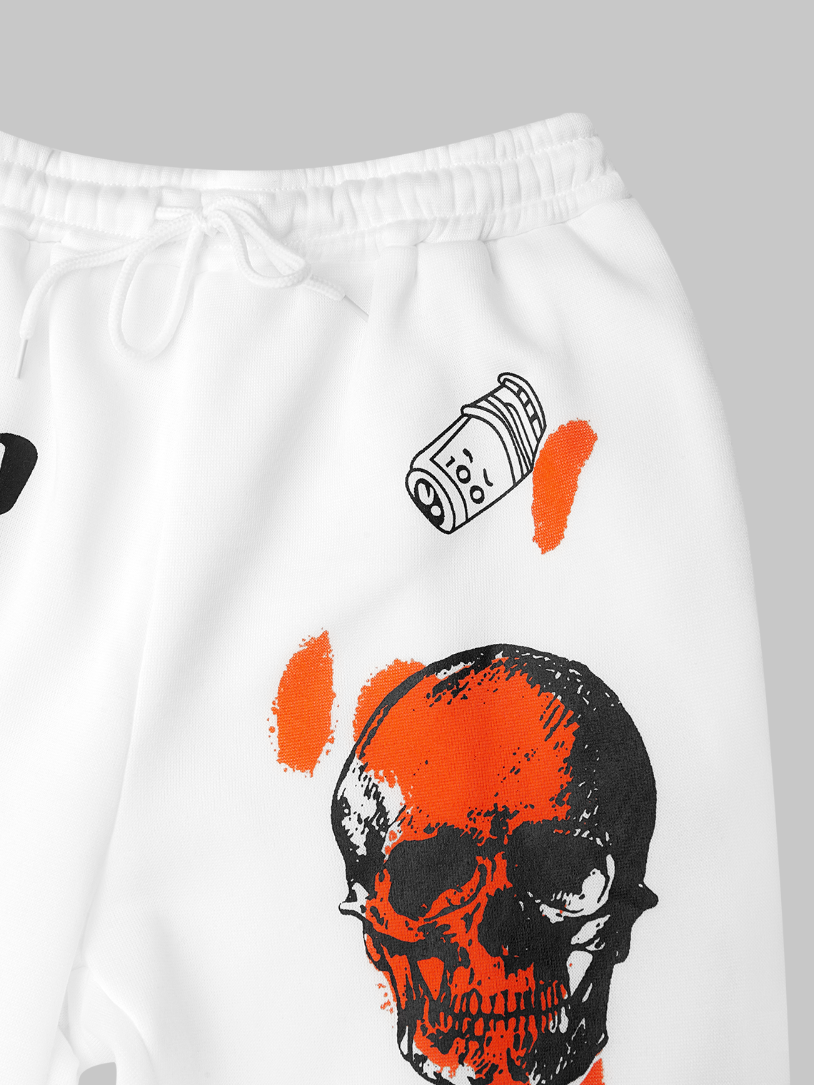 Skull Ankle Banded Pants