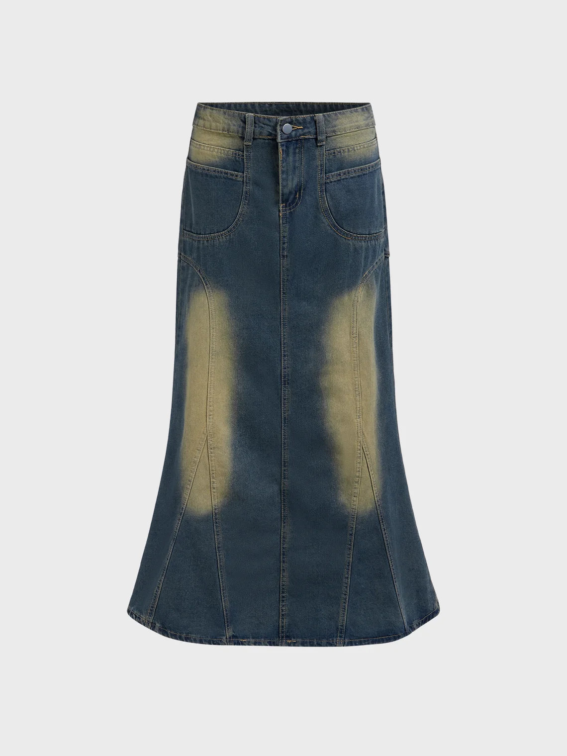 Worn-In Effects Maxi Skirt