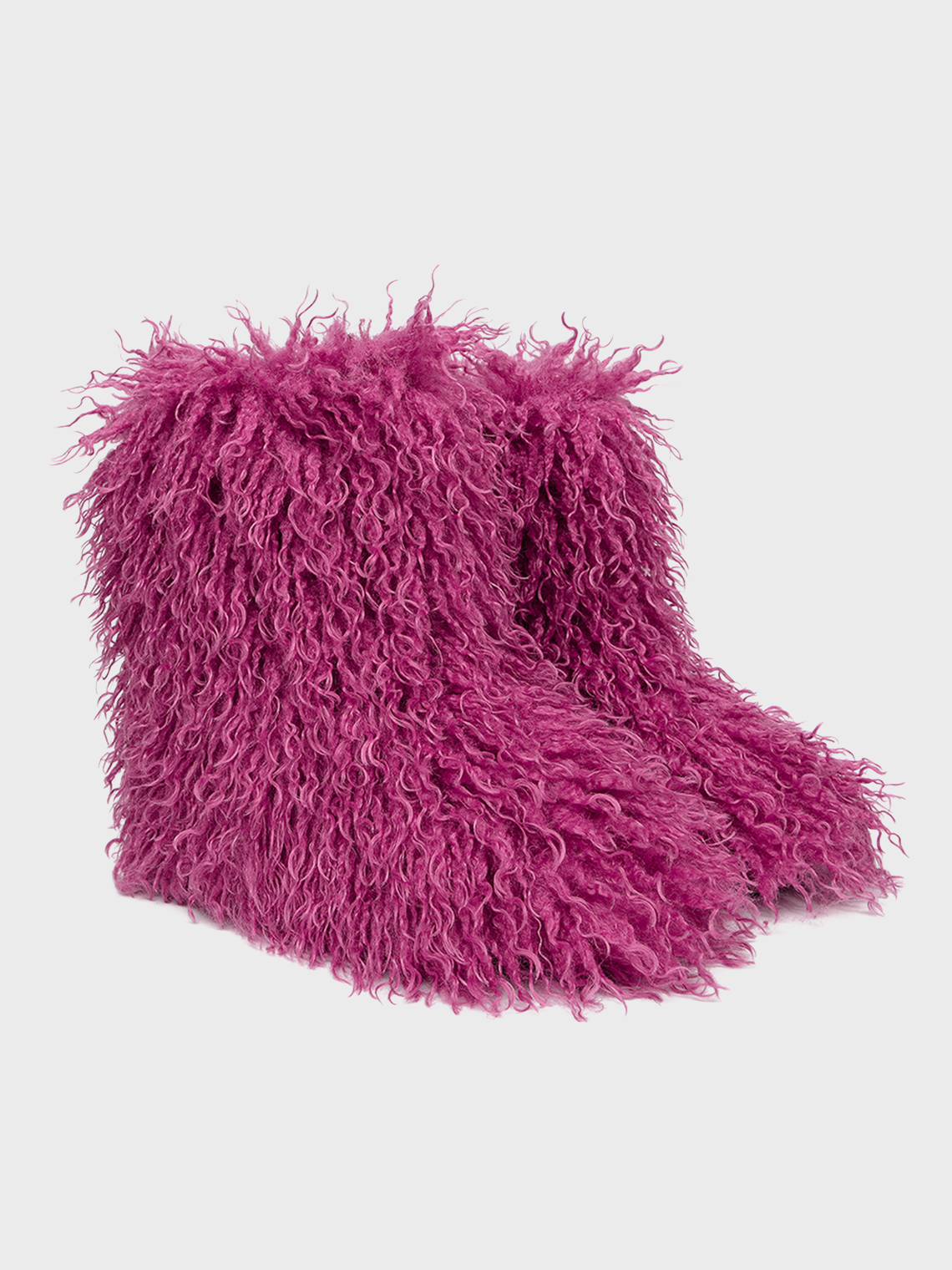 Fuzzy Faux Fur Ankle Plain Snow Boots