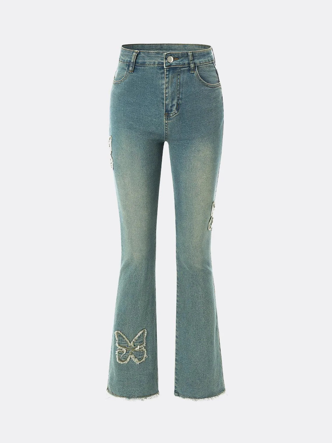 Y2K Glamorous1 Blue Denim High Waist Bottom Jeans