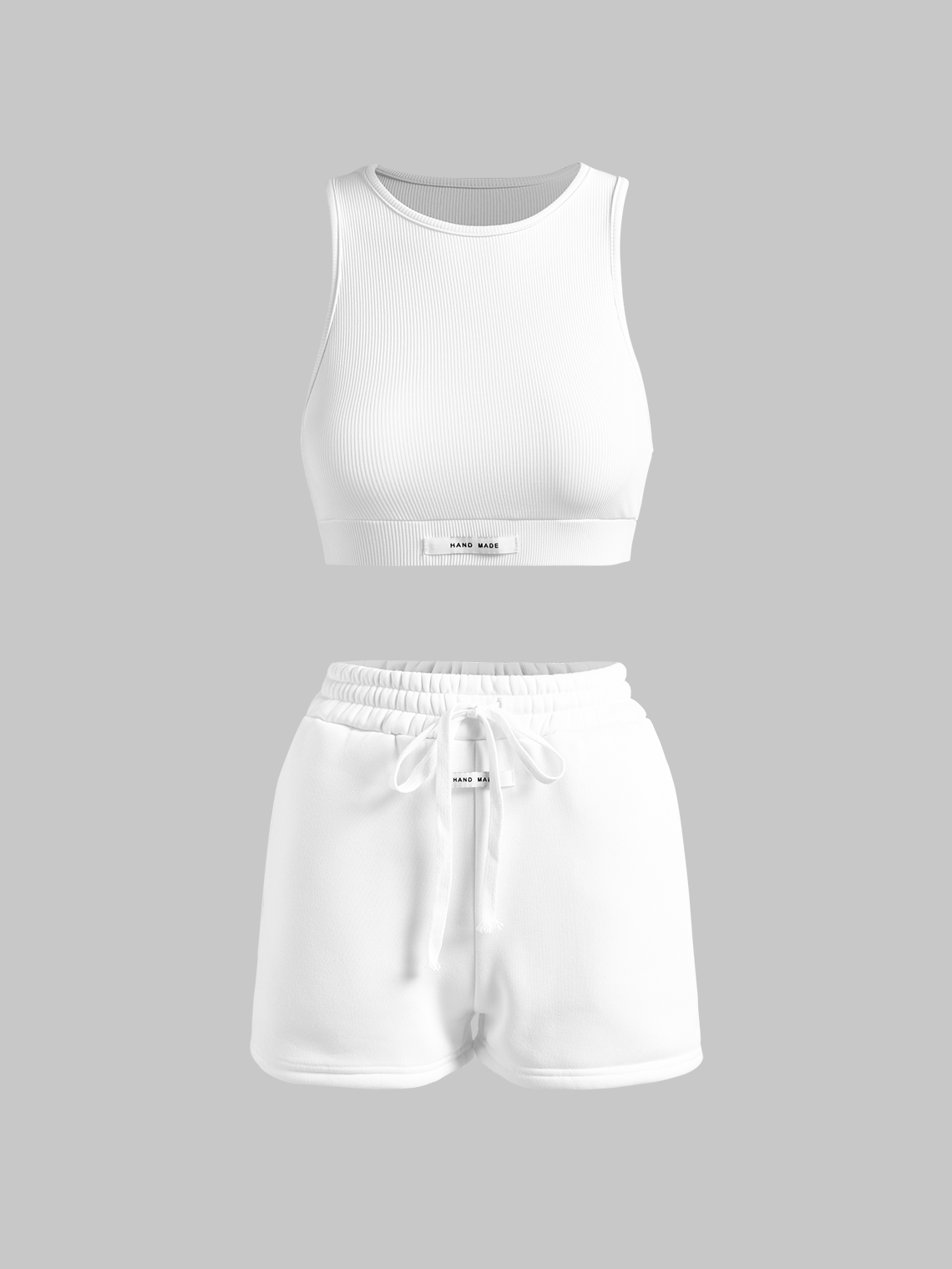 Activewear Basic Plain Top With Pant Two-Piece Set