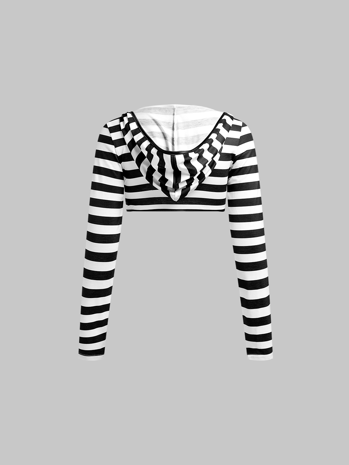 Hooded Striped Long Sleeve T-Shirt