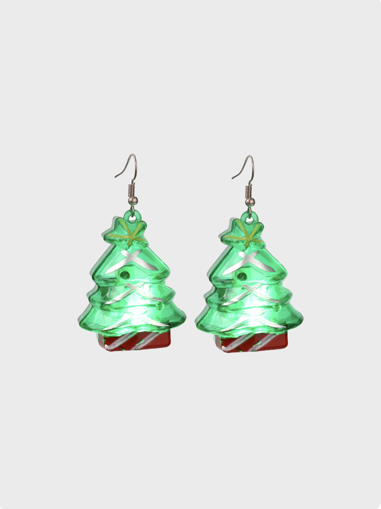 Metal Christmas Earrings