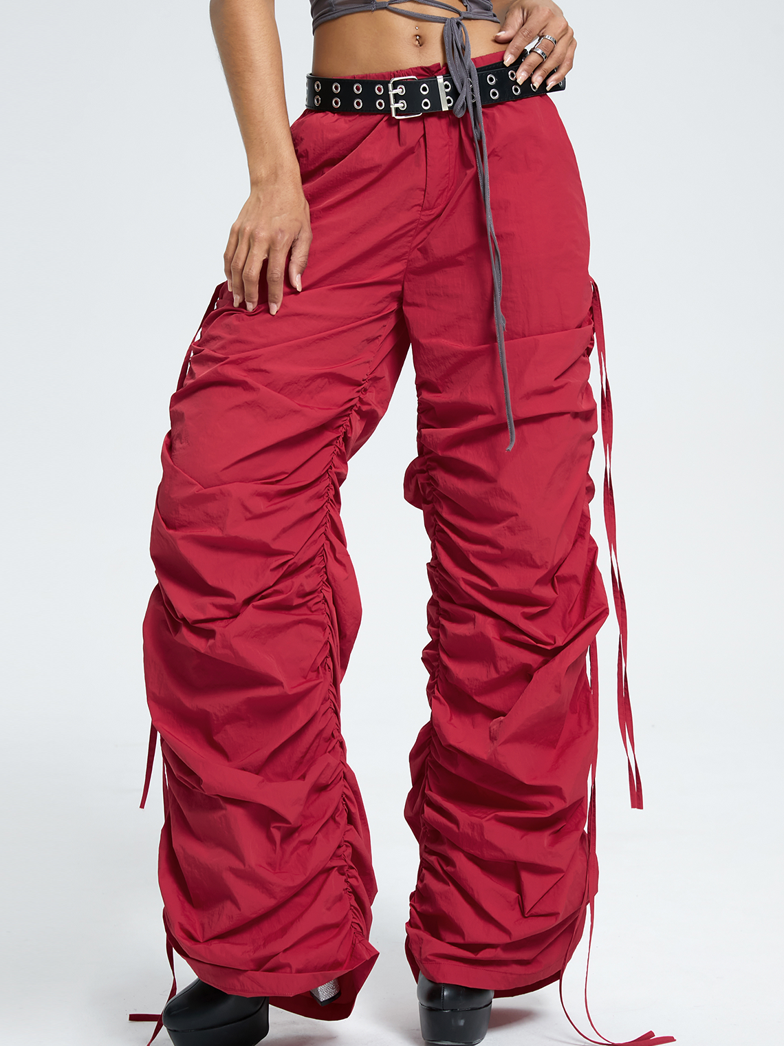 Street Red Bottom Pants