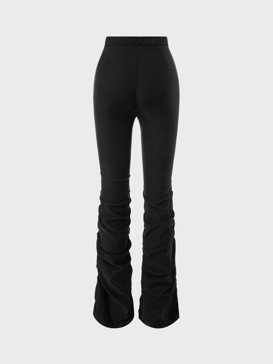 Punk Black Bottom Pants