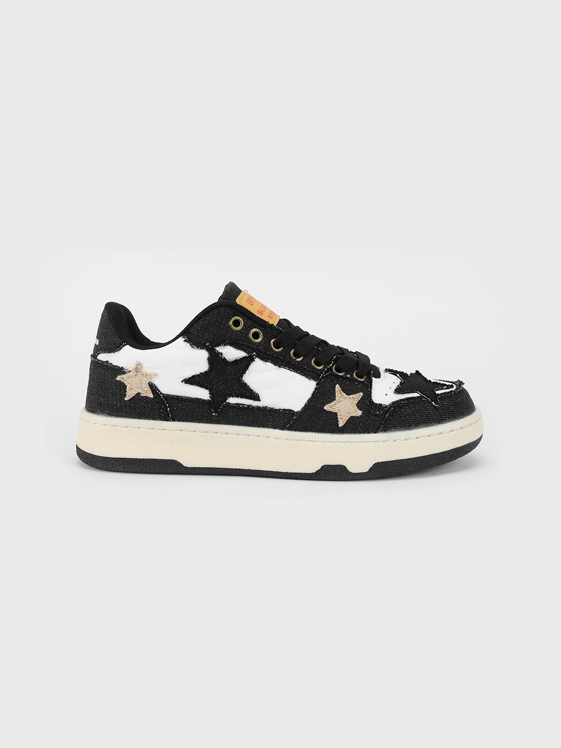 Star Pattern Lace Up  Low Top Canvas Shoes