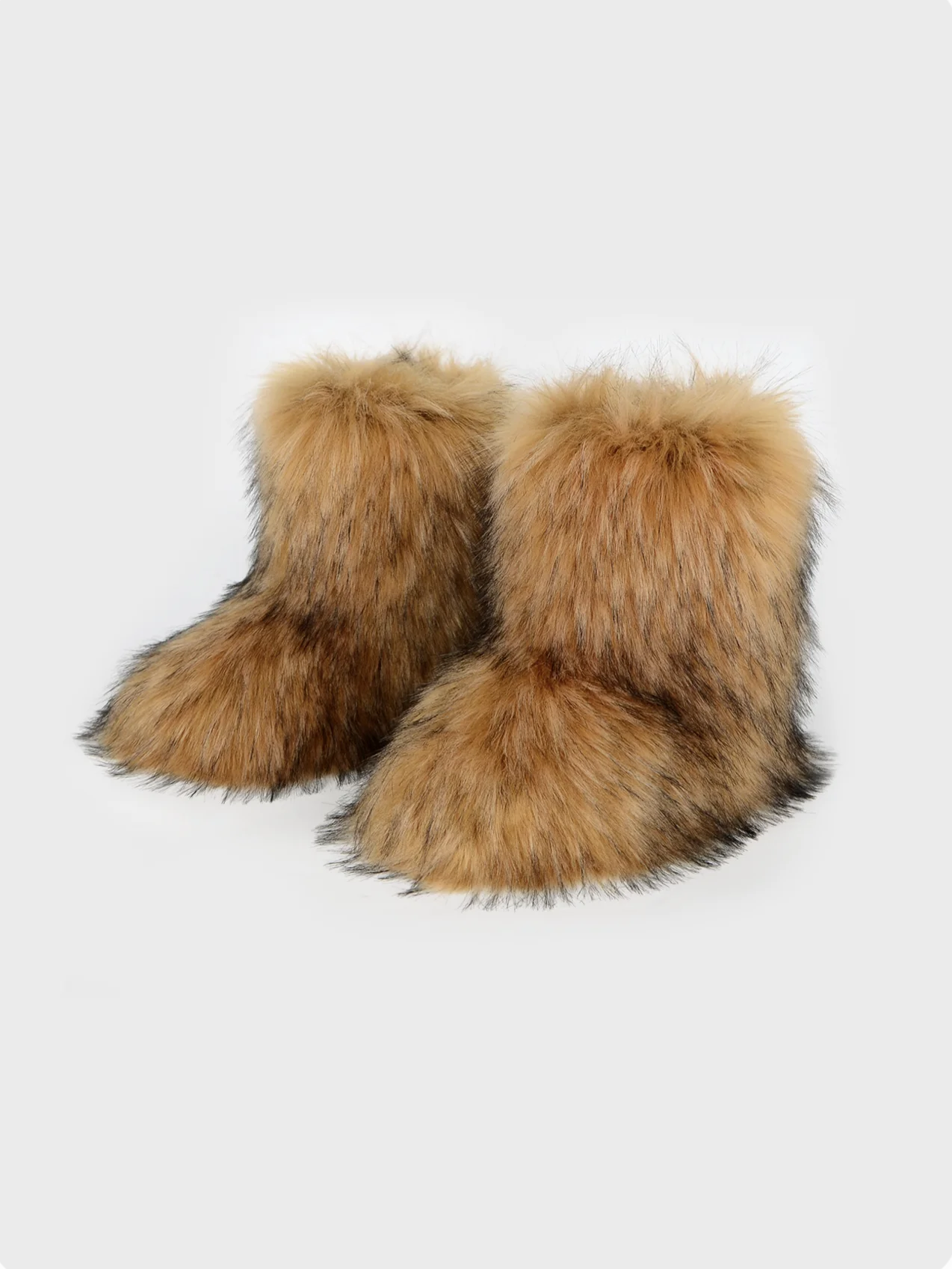 Winter Faux Fur Edgy Cotton-Padded Boots