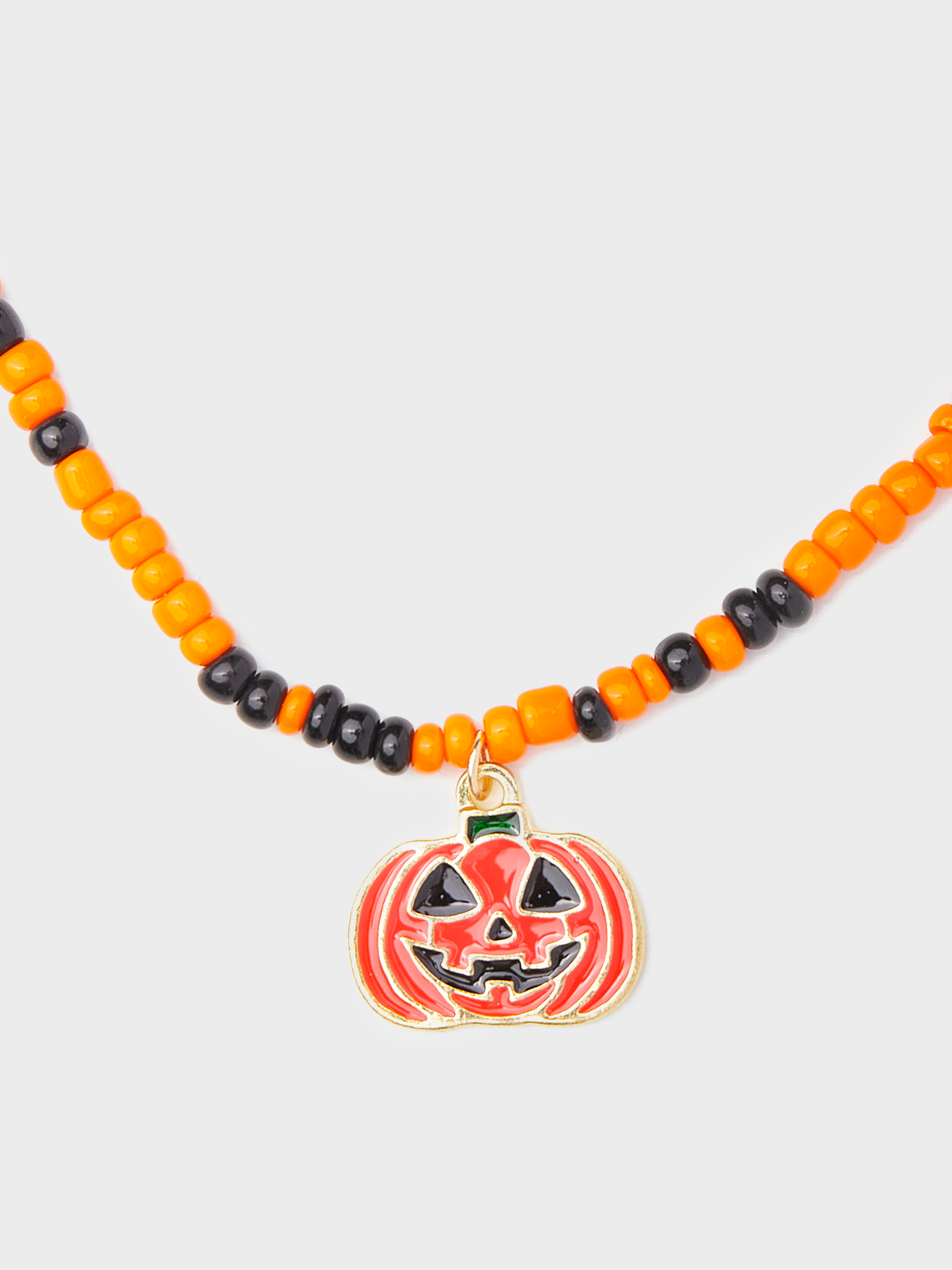 Halloween Metal Pumpkin Pattern Necklace