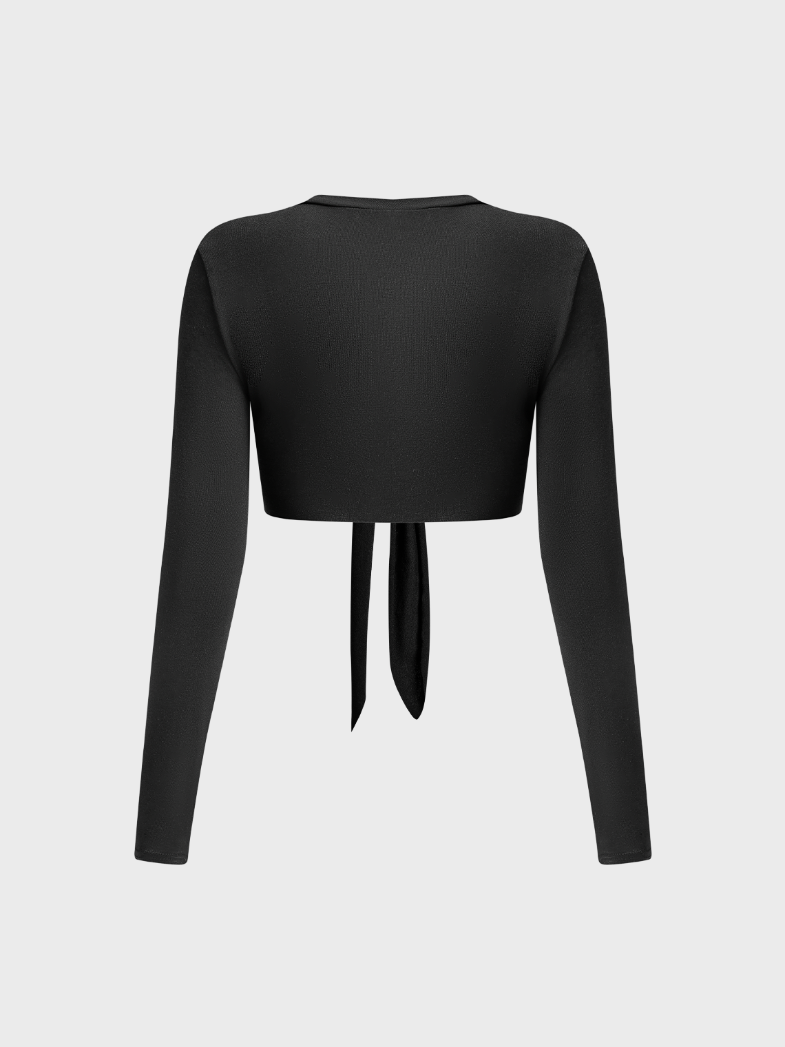 Street Black Cross pattern Knot Top Women Top