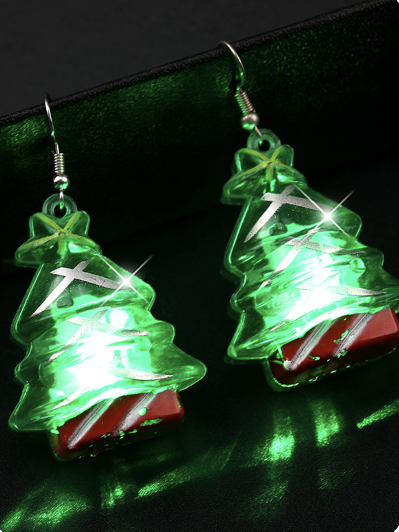 Metal Christmas Earrings