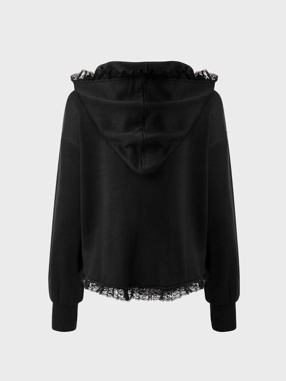 Fashion Black Top Hoodie & Sweatshirt