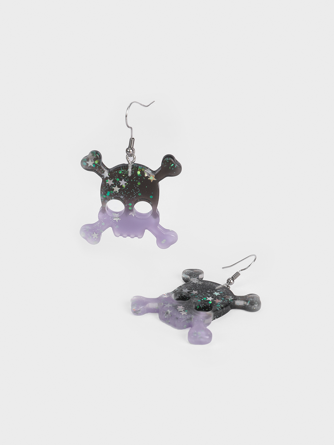 Punk Purple Accessory Earrings