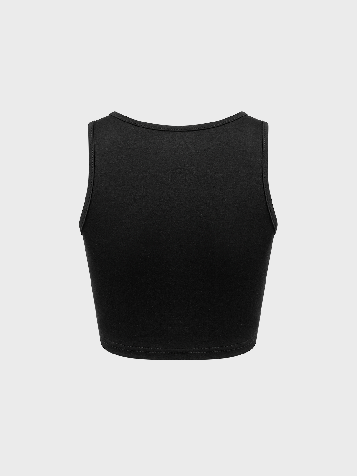 Y2K Black Cross Cropped Top Tank Top & Cami